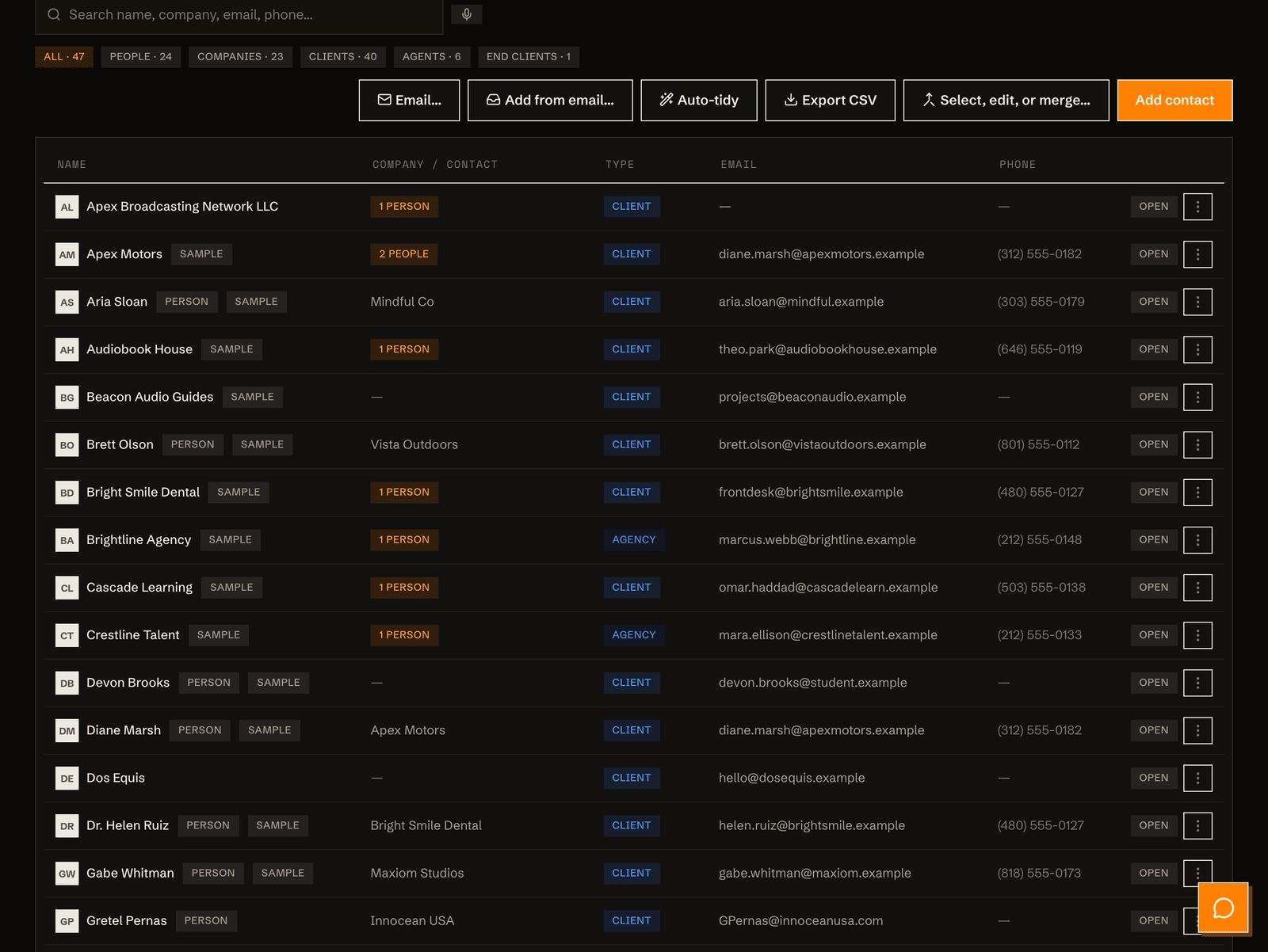 Your CRM builds itself