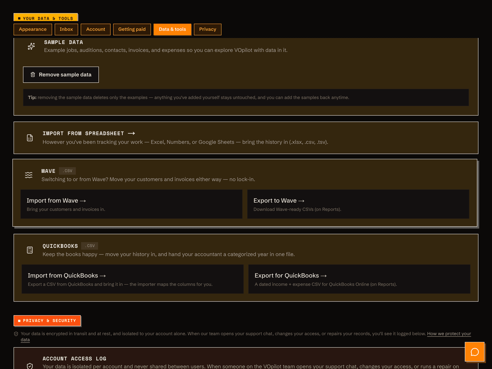 Explore with sample data